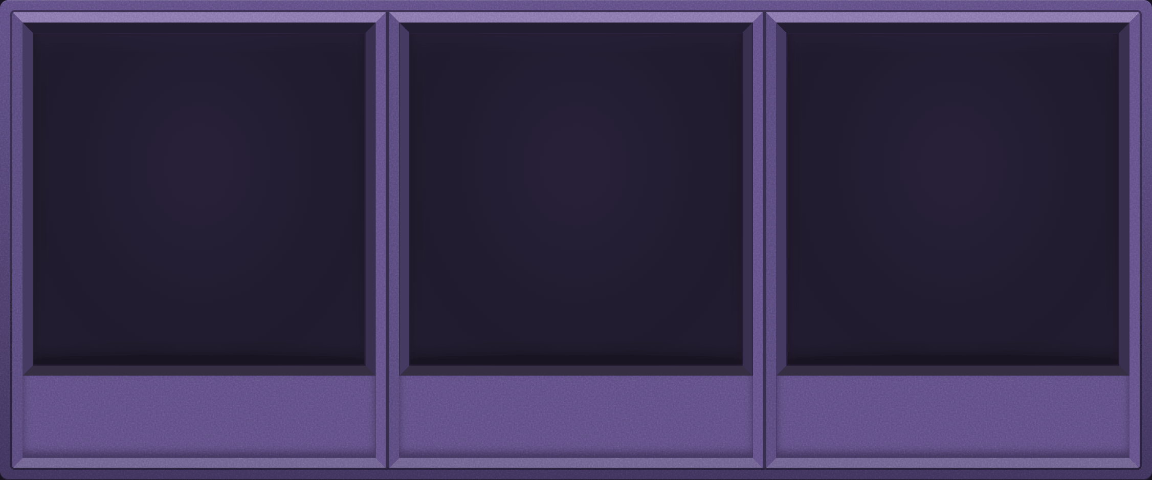 Dusk Lilac Display Case (1x3)